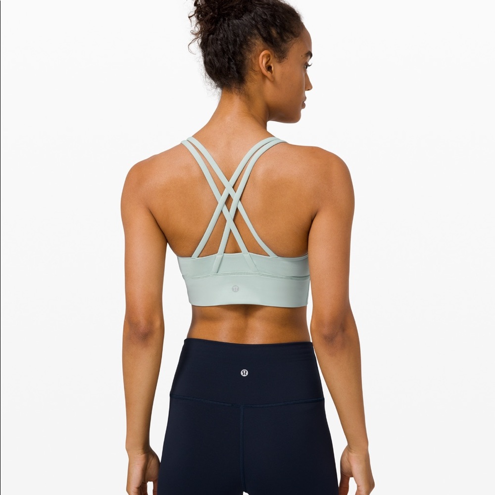 Lululemon energy bra size 2, long line, lght green